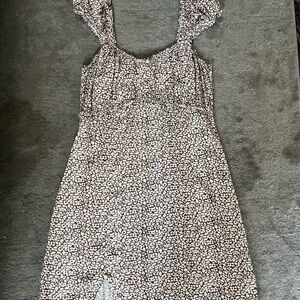Contenta Brown & White Floral Dress L